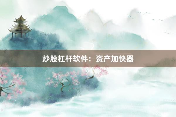 炒股杠杆软件：资产加快器