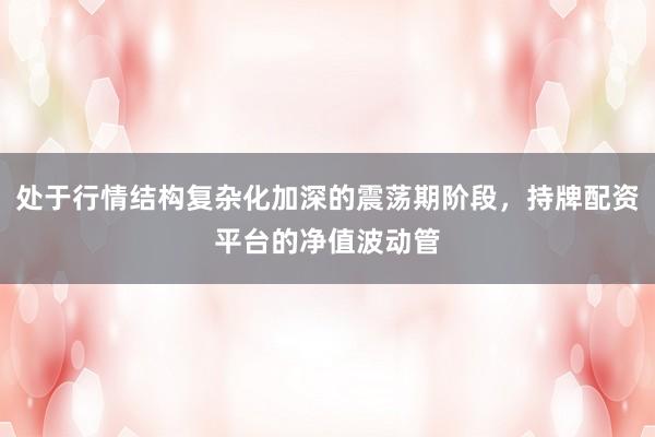 处于行情结构复杂化加深的震荡期阶段，持牌配资平台的净值波动管